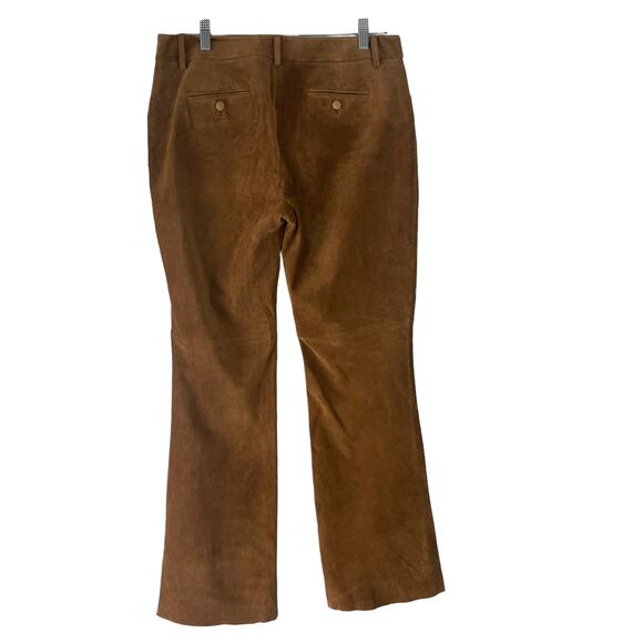 Skotts Suede Vintage‎ 90s Women's Size 12 100% Suede Tan Bootcut Pants - Picture 5 of 10